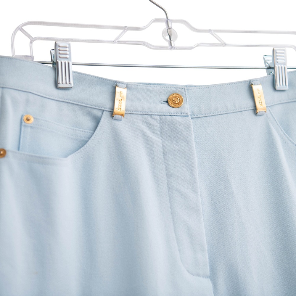 St John Sport Essentials Sz‎ 10 Light Blue Pants Old Money Quiet Luxury Designer